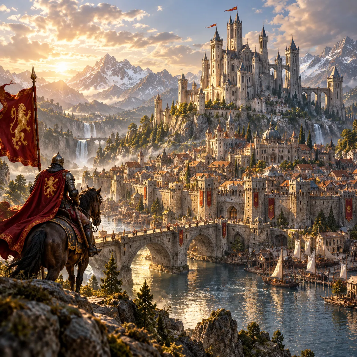 Reino majestuoso y ciudad amurallada