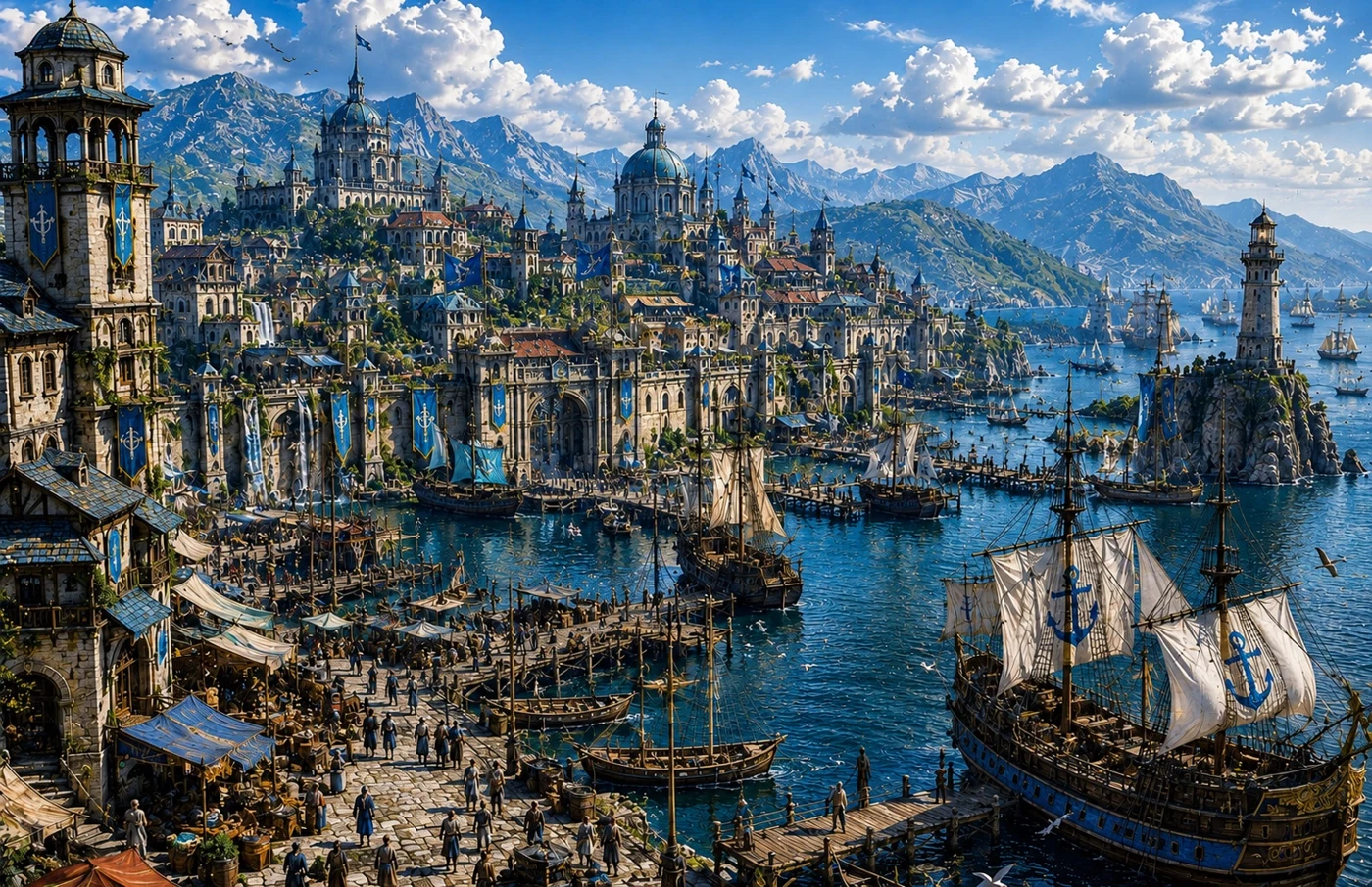 Ilustración oficial del puerto de Luar